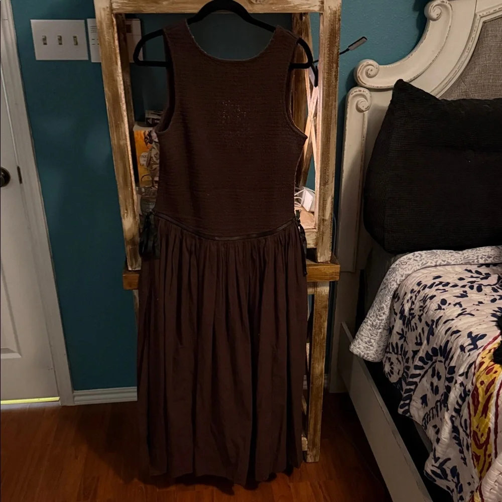 Nightingale Seersucker Midi Dress - Picture 2 of 5